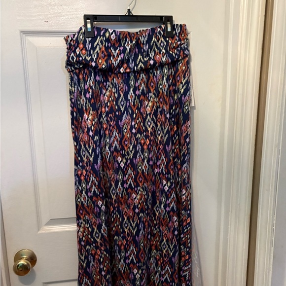 Colorful Patterned Maxi Skirt - Picture 1 of 3
